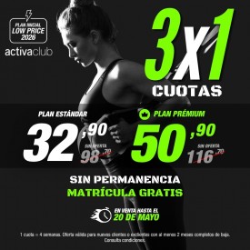 3x1 EN ACTIVACLUB MISLATA