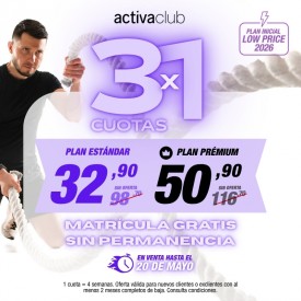 3x1 EN ACTIVACLUB MISLATA