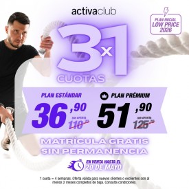 3x1 EN ACTIVACLUB GERMANÍAS