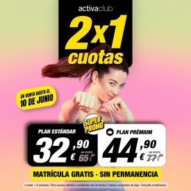 2x1 EN ACTIVACLUB MISLATA