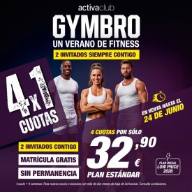 GYMBRO - 4x1 EN ACTIVACLUB...