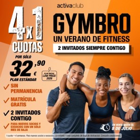 GYMBRO - 4x1 EN ACTIVACLUB...