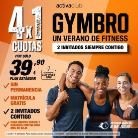 GYMBRO - 4x1 EN ACTIVACLUB...