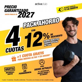 PACK AHORRO ACTIVACLUB MISLATA