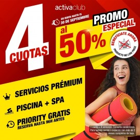 4 CUOTAS al 50% PRÉMIUM CON...