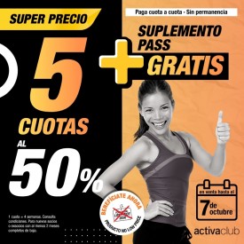 5 CUOTAS AL 50% +...